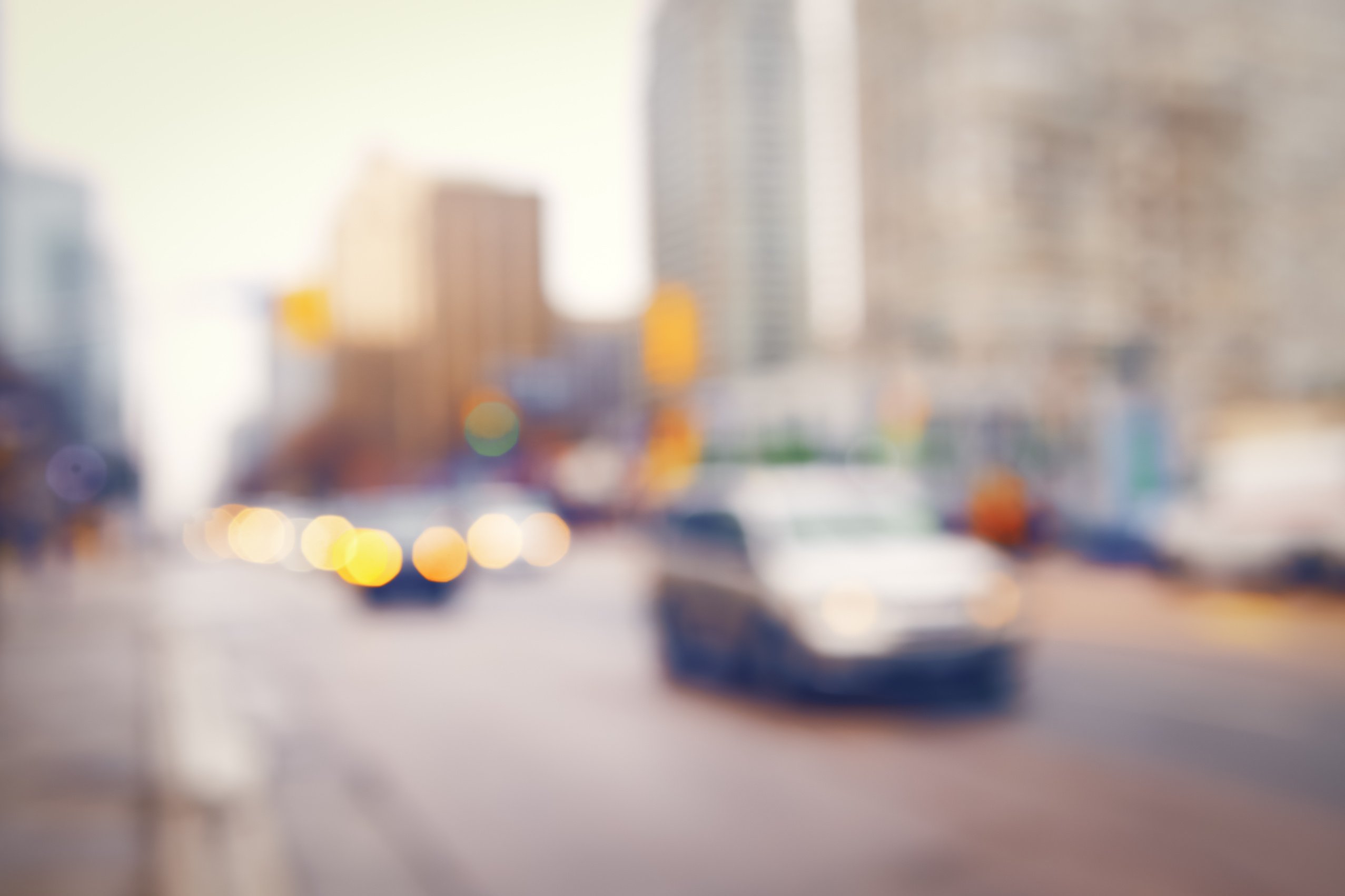 Blurry City Cars Background